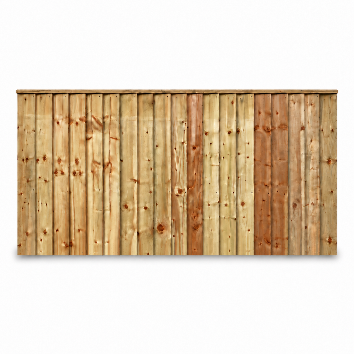 Feather Edge Panel Fully Framed 6ft x 3ft – front on white