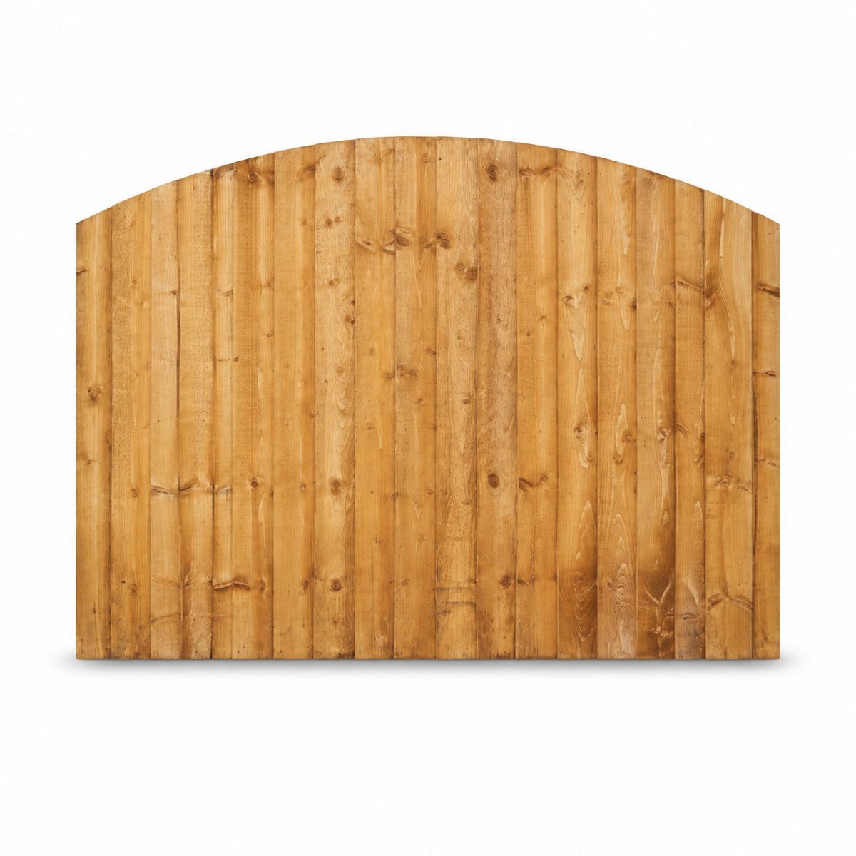 Domed Feather Edge Panel 6ft x 4ft +dome – front on white