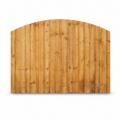 Domed Feather Edge Panel 6ft x 4ft +dome – front on white