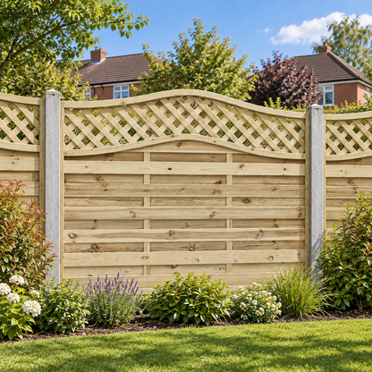 European Panel Model 33 6ft x 4ft 1828x1200 – day garden view
