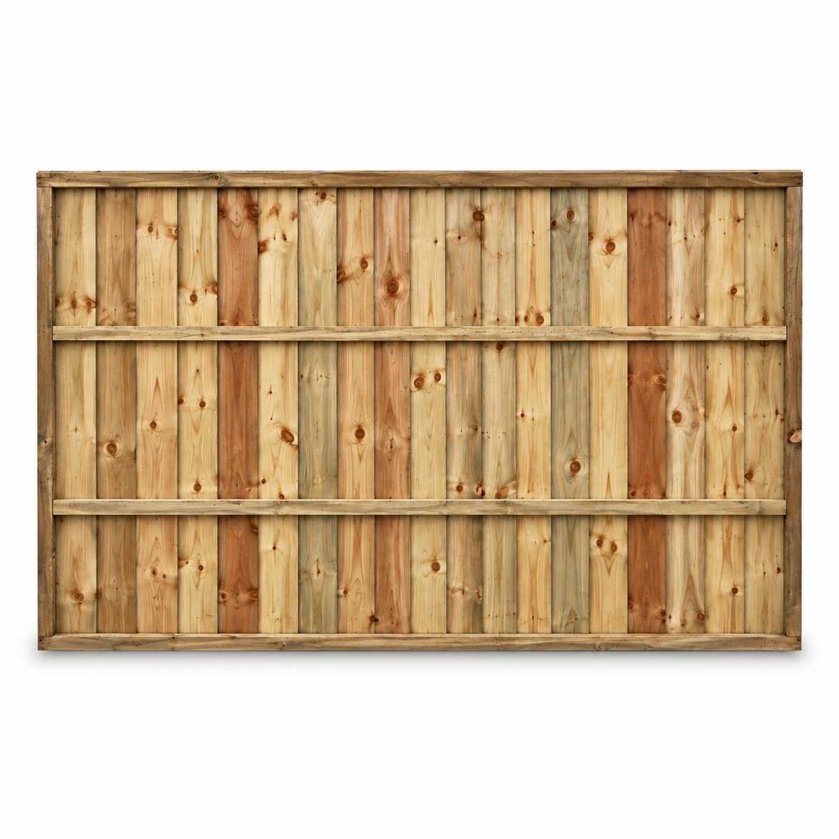 Feather Edge Panel Fully Framed 6ft x 4ft – back on white