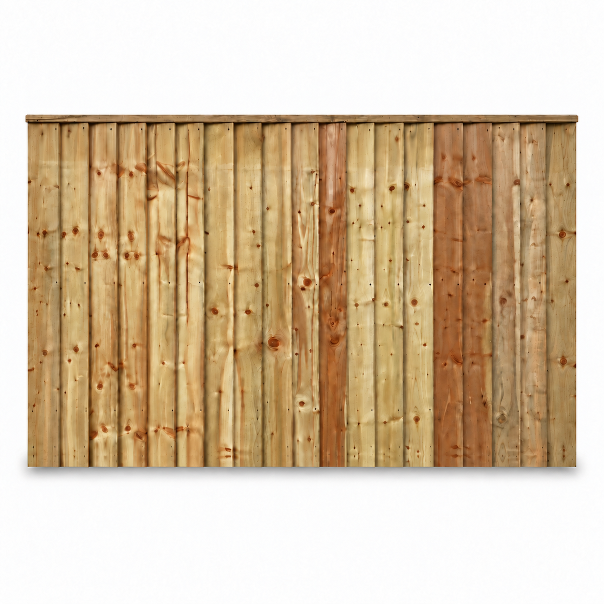 Feather Edge Panel Fully Framed 6ft x 4ft – front on white