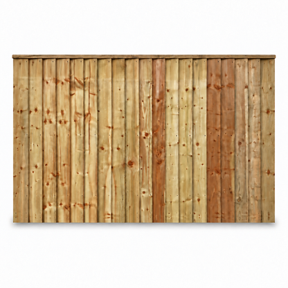 Feather Edge Panel Fully Framed 6ft x 4ft – front on white