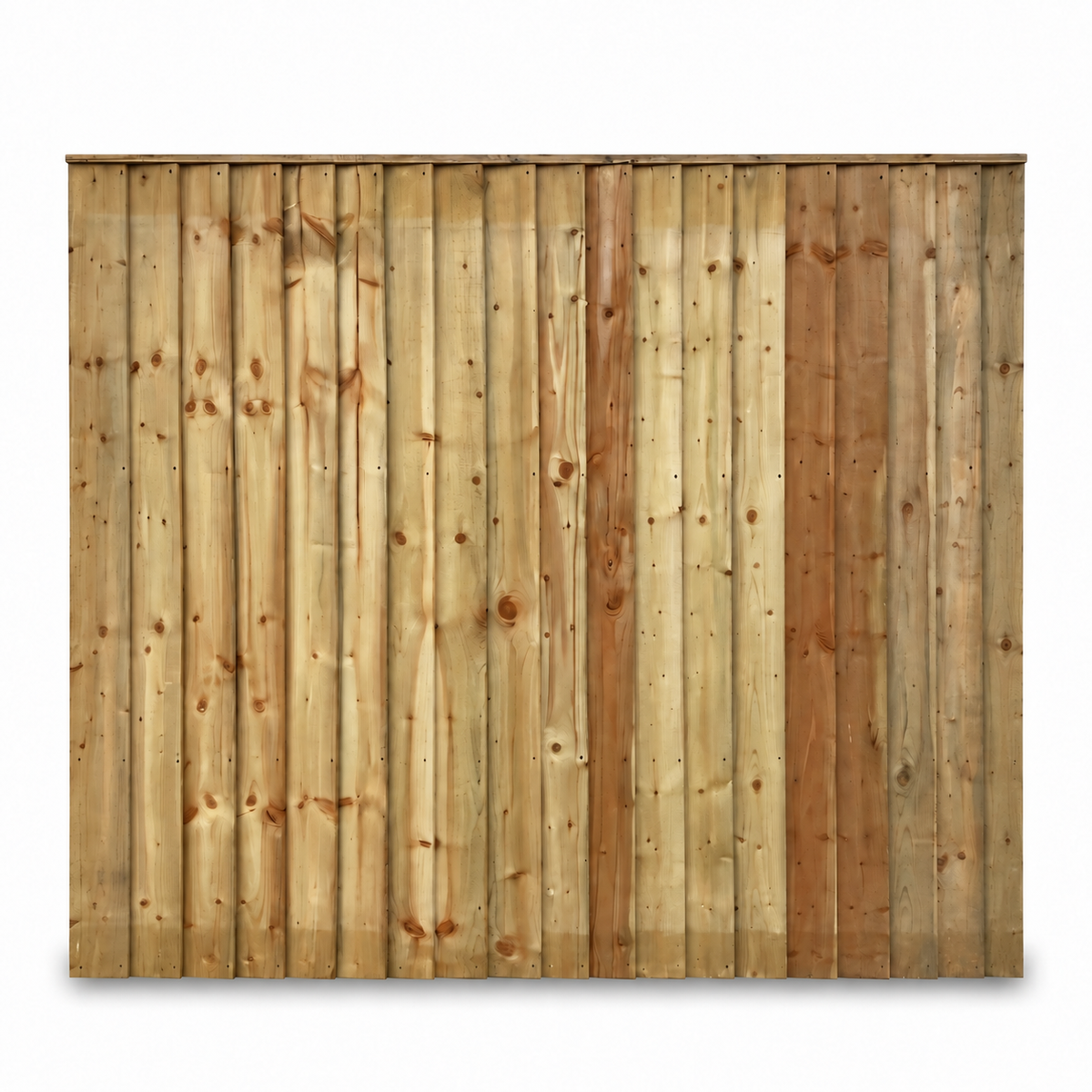 Feather Edge Panel Fully Framed 6ft x 5ft – front on white