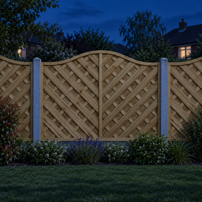European Panel Model 38, 6 ft wide × 4 ft high, night garden