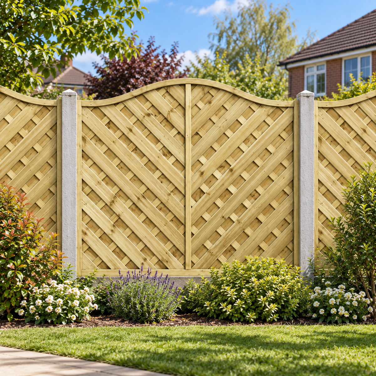 European Panel Model 38, 6 ft wide × 5 ft high, daytime garden