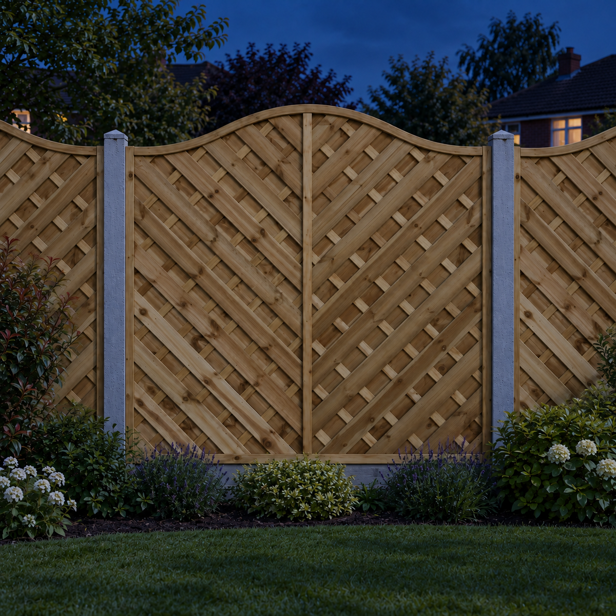 European Panel Model 38, 6 ft wide × 6 ft high, night garden