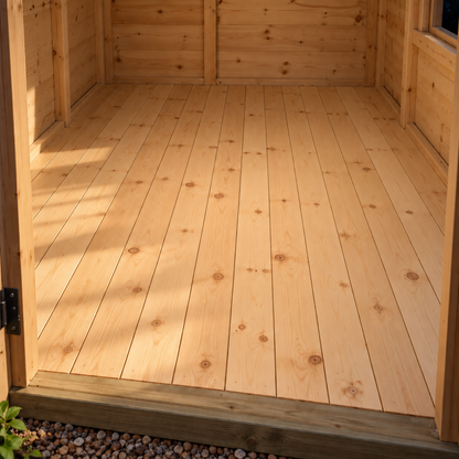 Flooring in a garden, night light