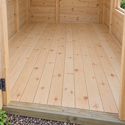 Flooring in a garden, overcast light