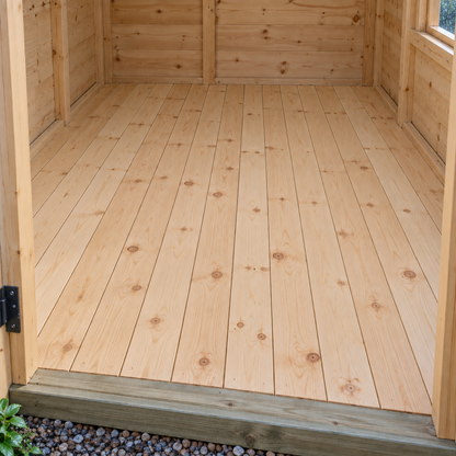 Flooring in a garden, rain light