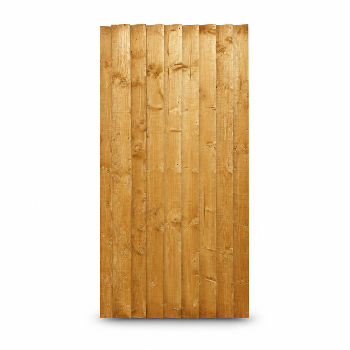 Fully Framed Feather Edge Gate 6ft x 3ft – front on white
