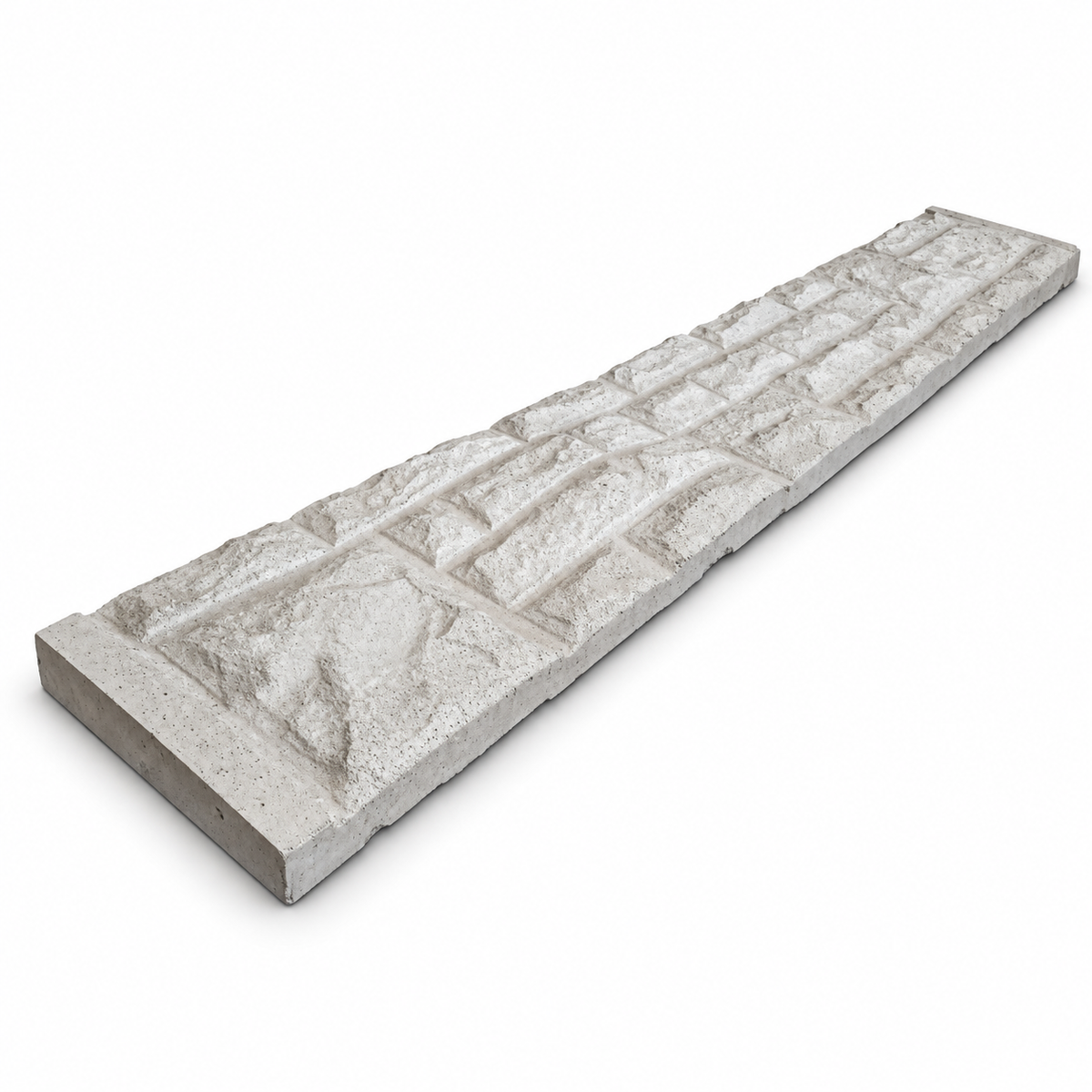 Gravel Board 6ft - Rock Face on a white background