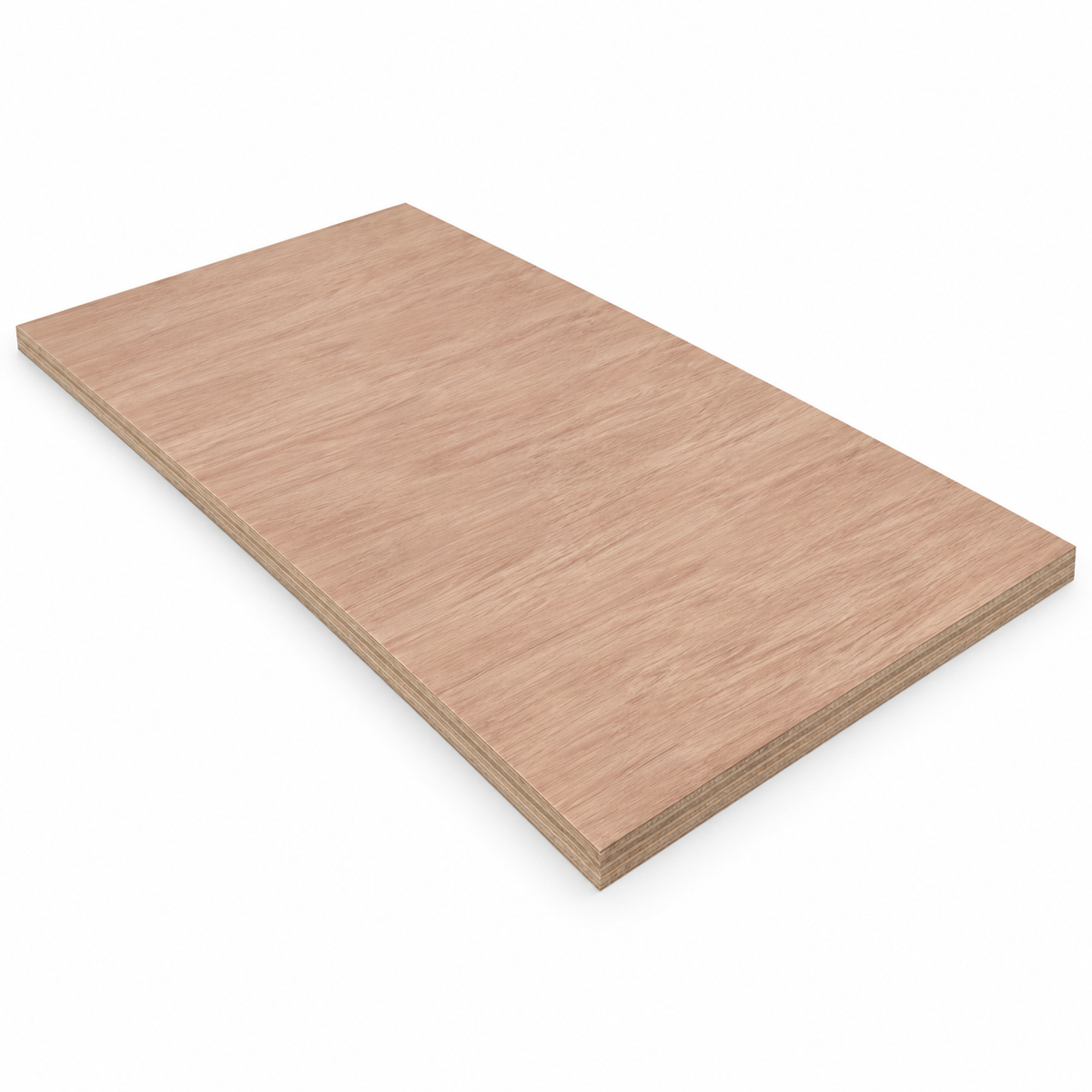 Plyboard on a white background
