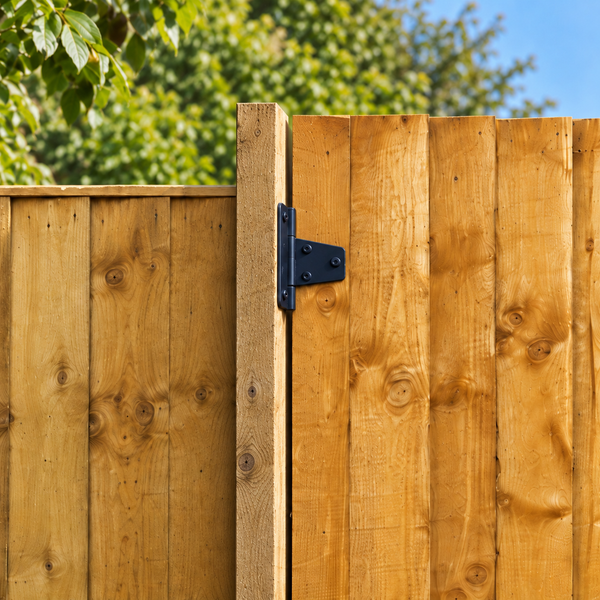 Timber Post in a garden, day light