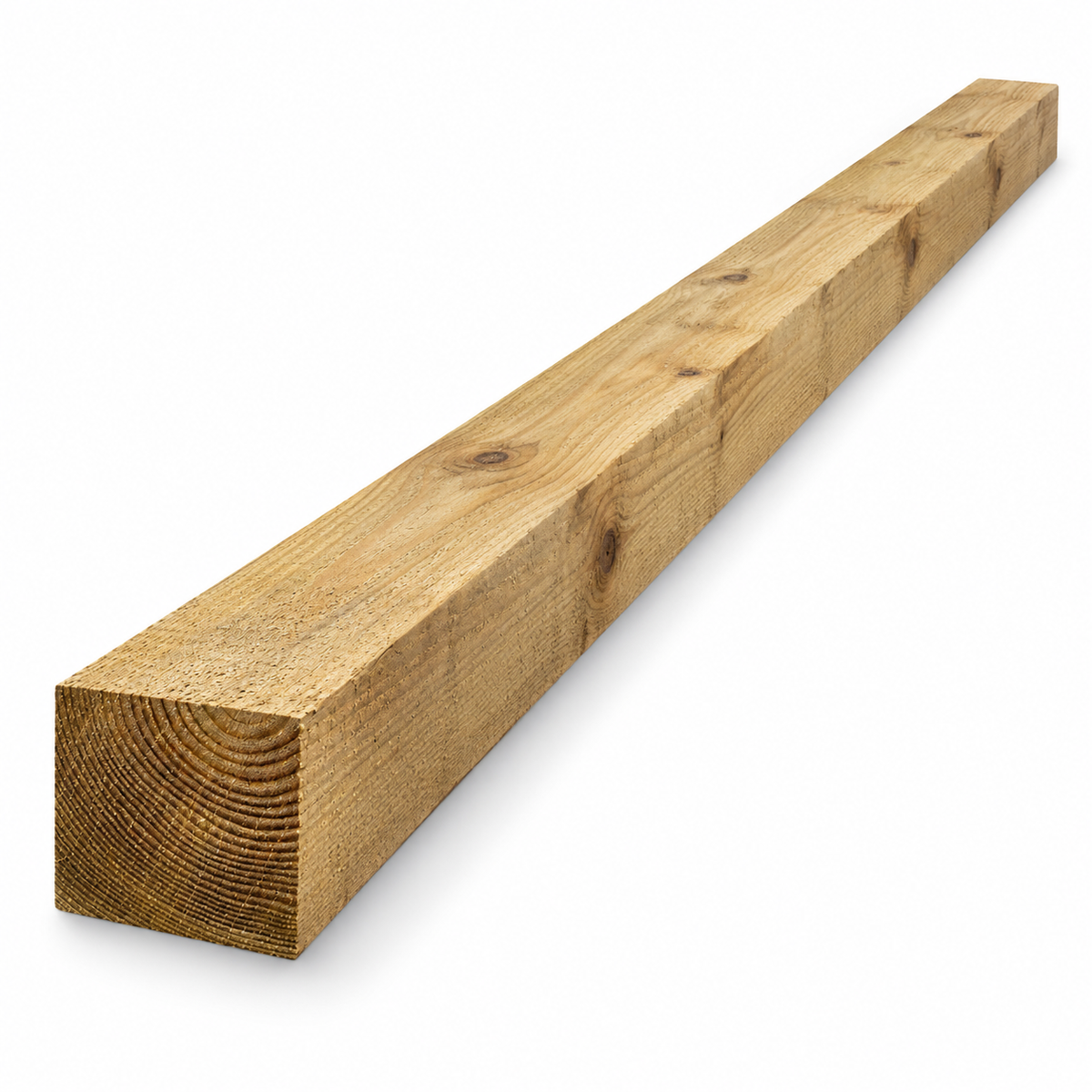 Timber Post on a white background